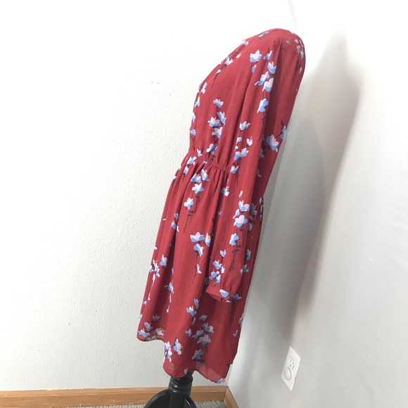 LOFT New Red Floral Dress - Picture 2 of 6